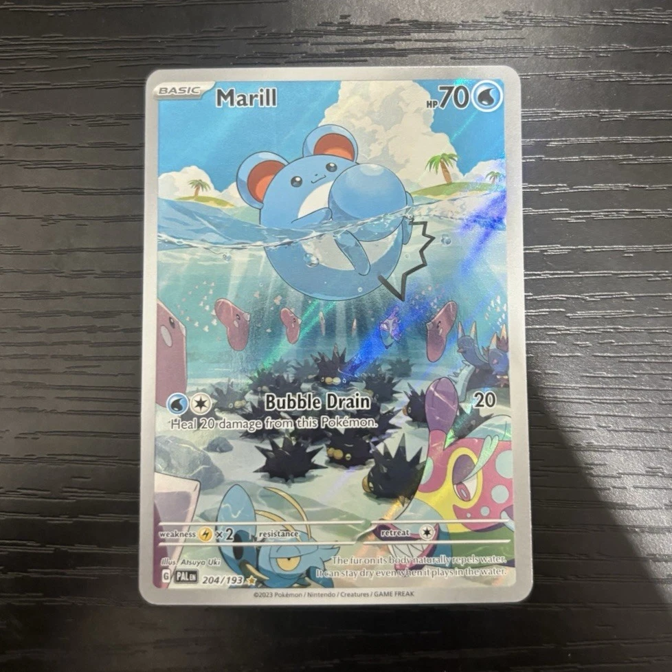 The Pokemon Company Marill 204/193 Paldea Evolved Illustration Rare Holo ENG
