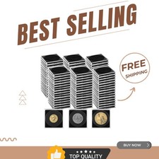 Durable 160 Pcs Coin Snap Holders with Sponge Rings - Protect Your Collection