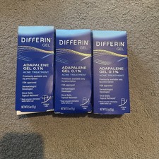 3 Pk Differin Gel Adapalene Gel 0.1 Acne Treatment 0.5oz Ea Exp 2026/2027 New