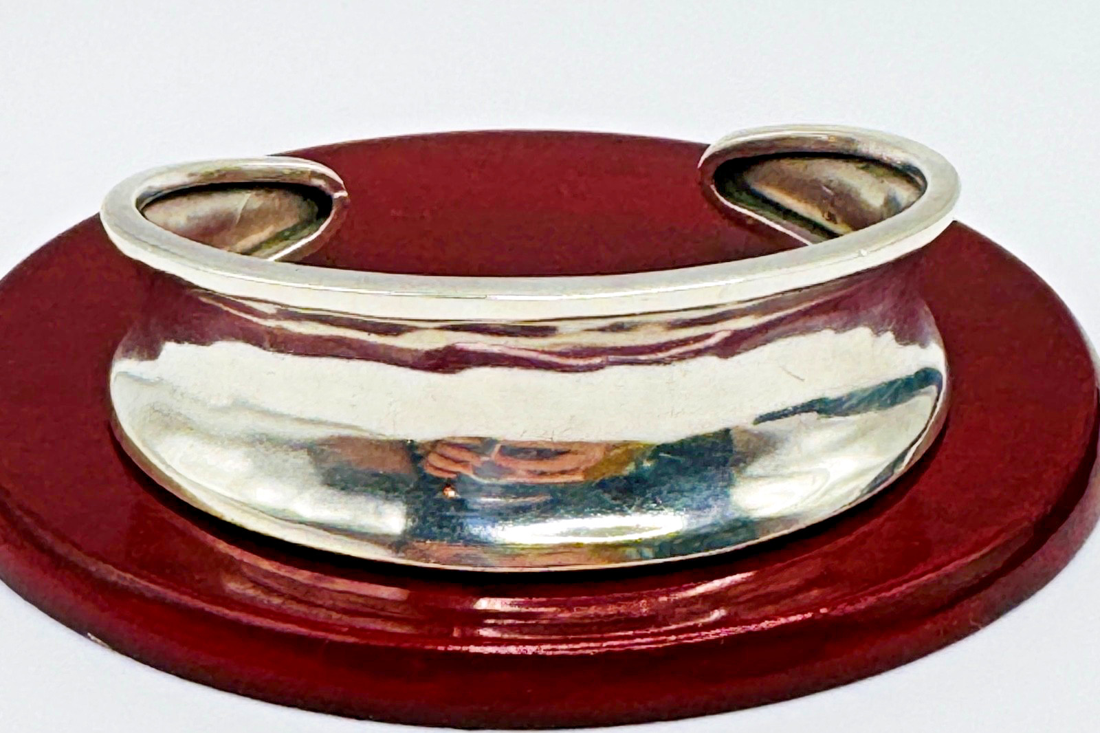 Large Solid Sterling Silver (925) Ladies Cuff Ban… - image 2