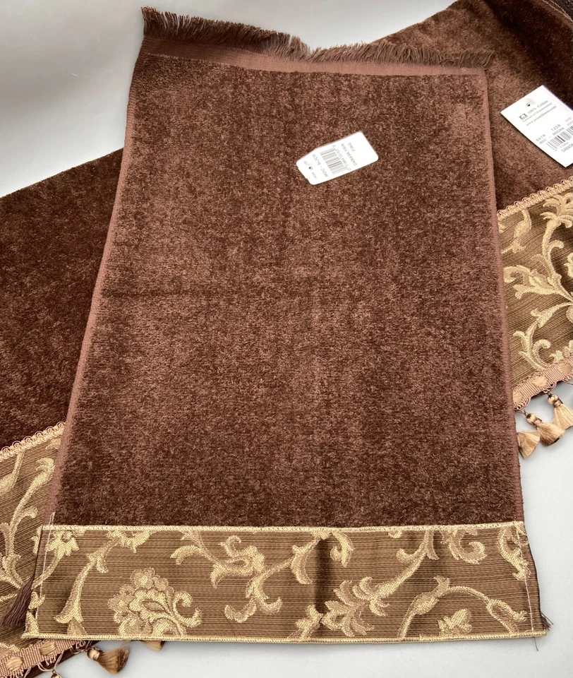 Avanti Ropa de cama Damasco Flecos Moca 2 toallas de baño + 2 toallas de dedo Algodón NUEVO Foto 4 de 4