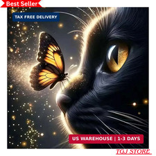 5D Diamond Painting Kits for Adults,Cat Lovers Diamond Art Kits for Adults Begin