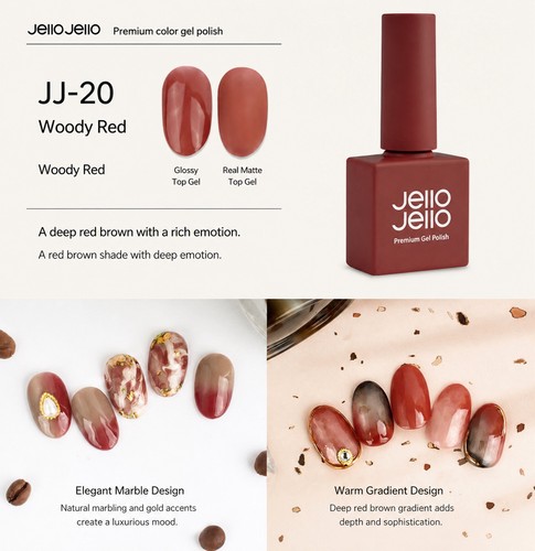JELLO JELLO Syrup Gel Nail Polish 6 Color Set Ombre Collection Nail Art K-Beau - Picture 11 of 15