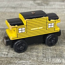 Thomas  Friends Wooden Railway Yellow Sodor Line Caboose Train Tank