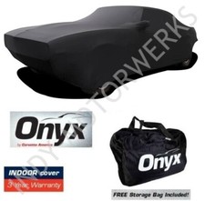 Camaro Firebird 1st Gen 67-69 Onyx Black Satin Custom Stretch Indoor Car Cover