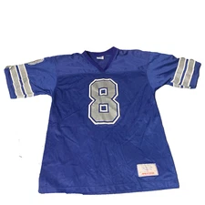 Vintage 90s Apex One Authentic Troy Aikman Dallas Cowboys Jersey Mens Medium #8