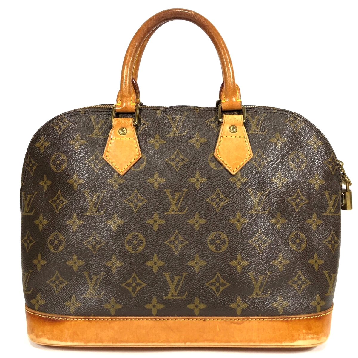 Auth Louis Vuitton Alma Handbag Monogram Made in France M51130 