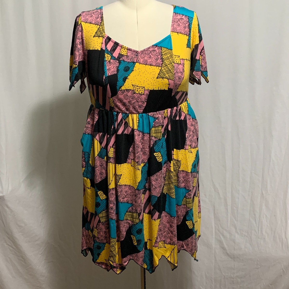 Torrid Dress Nightmare Christmas Sally Costume Cosplay Halloween