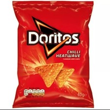 Doritos Crisps Box of 32 x 40g Chilli Heatwave  new stock