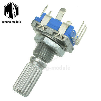 2PC Rotary encoder with switch EC11 Audio digital potentiometer handle 20mm A2TM