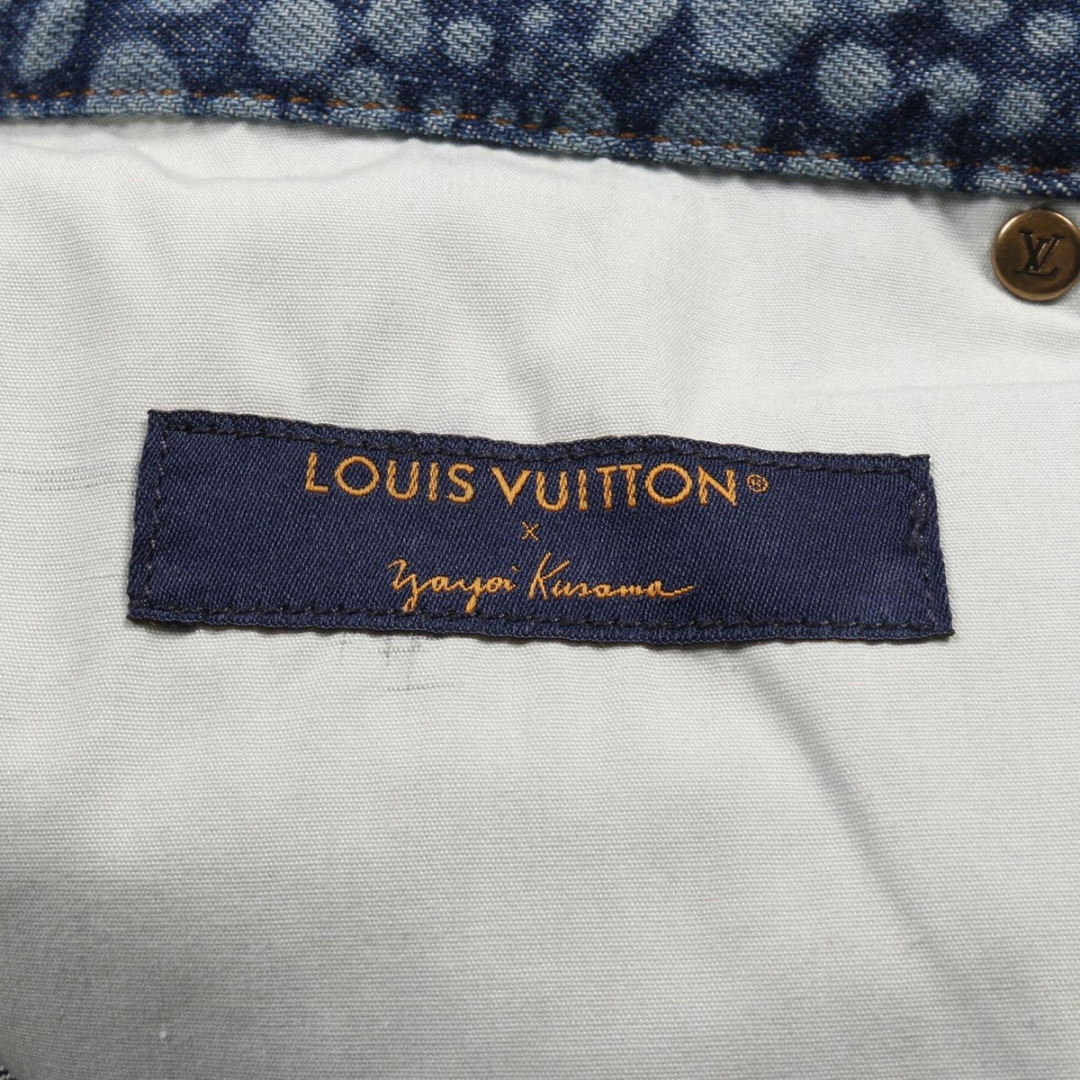 LOUIS VUITTON LV x YK Allover Pumpkin Denim pants jeans #32 RM232H