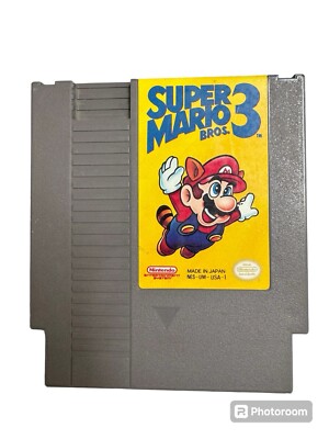 Super Mario Bros. 3 (Nintendo NES) Cartridge and Sleeve- TESTED And CLEANED 