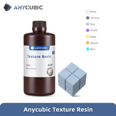 1KG ANYCUBIC Texture Resin Minimal Shrinkage Matte Finish for LCD 3D Printer