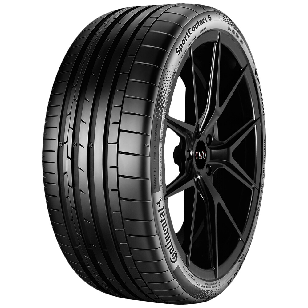 (QTY 4) 285/40R22 Continental Sport Contact 6 110Y XL Black Wall Tires ...