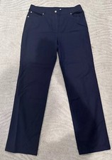 EUC St. John sport pants straight leg Navy blue size 10