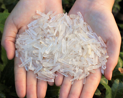 Tiny Matchstick Quartz Points: 50 Gram Lot (Natural Crystals, Crafting, Jewelry)