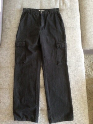 Stradivarius Damen Cargo-Hose, EUR 38,  schwarz, selten getragen