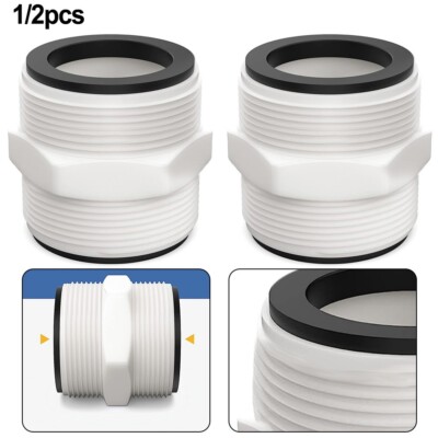 Pool Hose Adapter 1.5 inch For Intex For Pool Pump Hose 2 L-Ring Gaskets