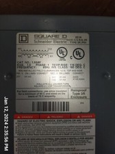 Square D 1.5S8F 1.5 KVA 1-Phase Dry Transformer