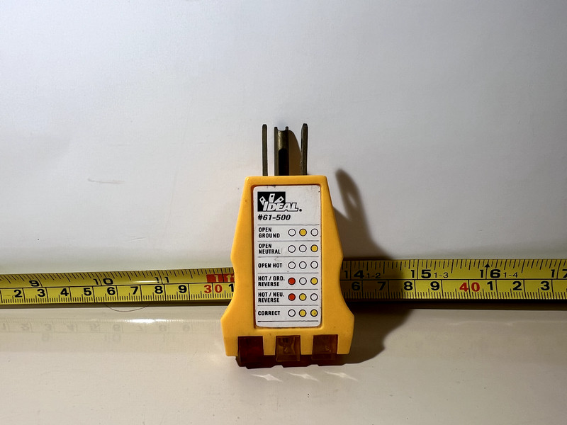 Outlet Receptacle Tester, Faulty Wire Detector, 120V AC Circuits | Ideal 61-500