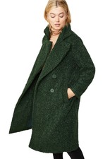 Ellos Women's Plus Size Double-breasted Teddy Coat