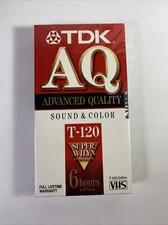 TDK AQ Sound & Color VHS T-120 Superior High Grade VHS TAPE SEALED