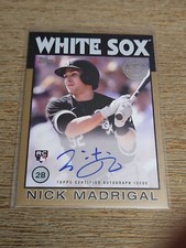 #03/50 2021 Topps 1986 Baseball Gold Nick Madrigal #86A-NM Rookie Auto RC CUBS
