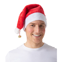 Deluxe Weihnachtsmann Hut Erwachsene MäNner Damen KostüM ZubehöR