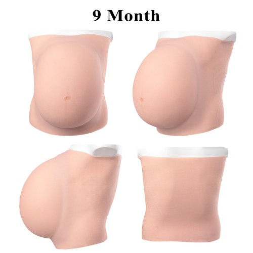 Pancia gravidanza in silicone 6 9 mesi falsa gravidanza pancia per cosplay - Foto 4 di 12