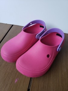 purple crocs size 3