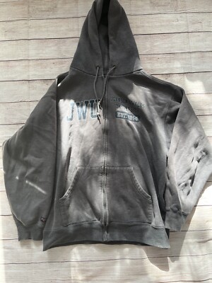 Jansport Johnsons And Wales Size L  Zip Up Hooded Sweater