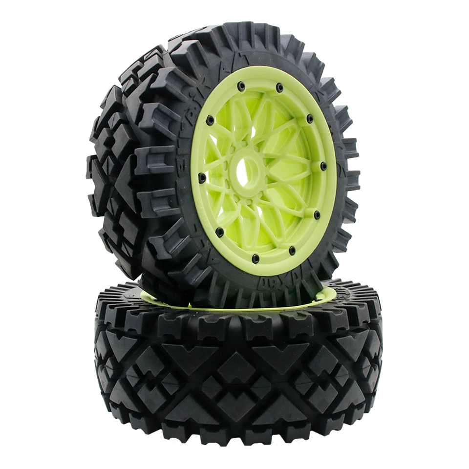 2PC Front All Terrain Tire Wheel Kit for 1/5 HPI Rovan Kingmotor Baja 5b Ss RC - Image 2 of 4