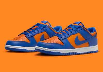Nike Dunk Low Shoes Knicks Bright Ceramic Team Royal DV0833-800 Men's NEW