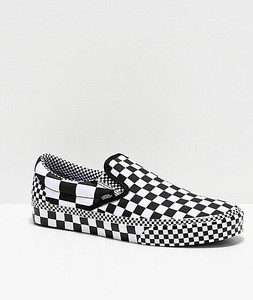 Brand-New-Vans-Slip-On-All-Over-Checkerboard-Black-amp-White-Skate-Shoes