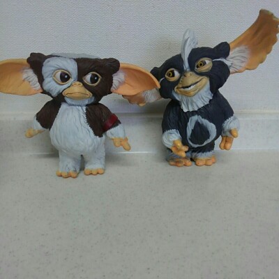 Gremlin Sofubi Gizmo and Mohawk by Kaiyodo Japan 1990s, Made in
