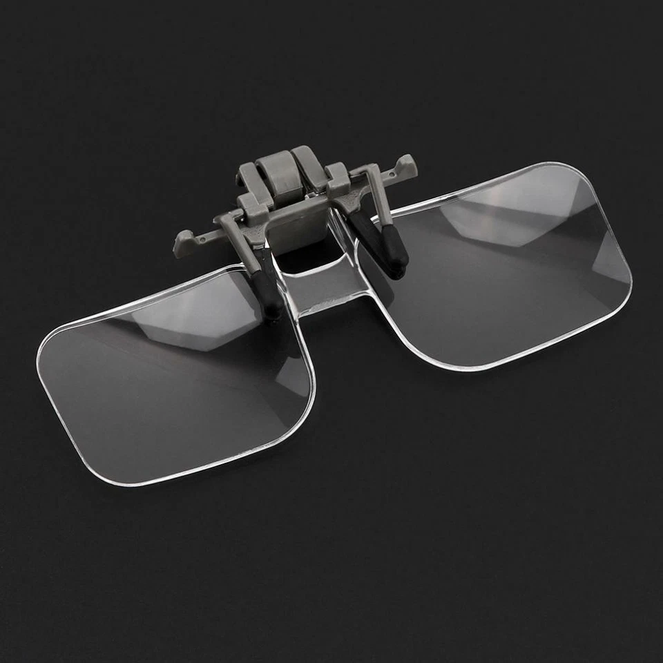 2X Clip On Flip Up Magnifying Reading Glasses Magnifiers - Image 2 of 4