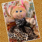Sweet Cabbage Patch Kids Doll Girl Jakks Blonde Pink Hair Blue Eyes Braces