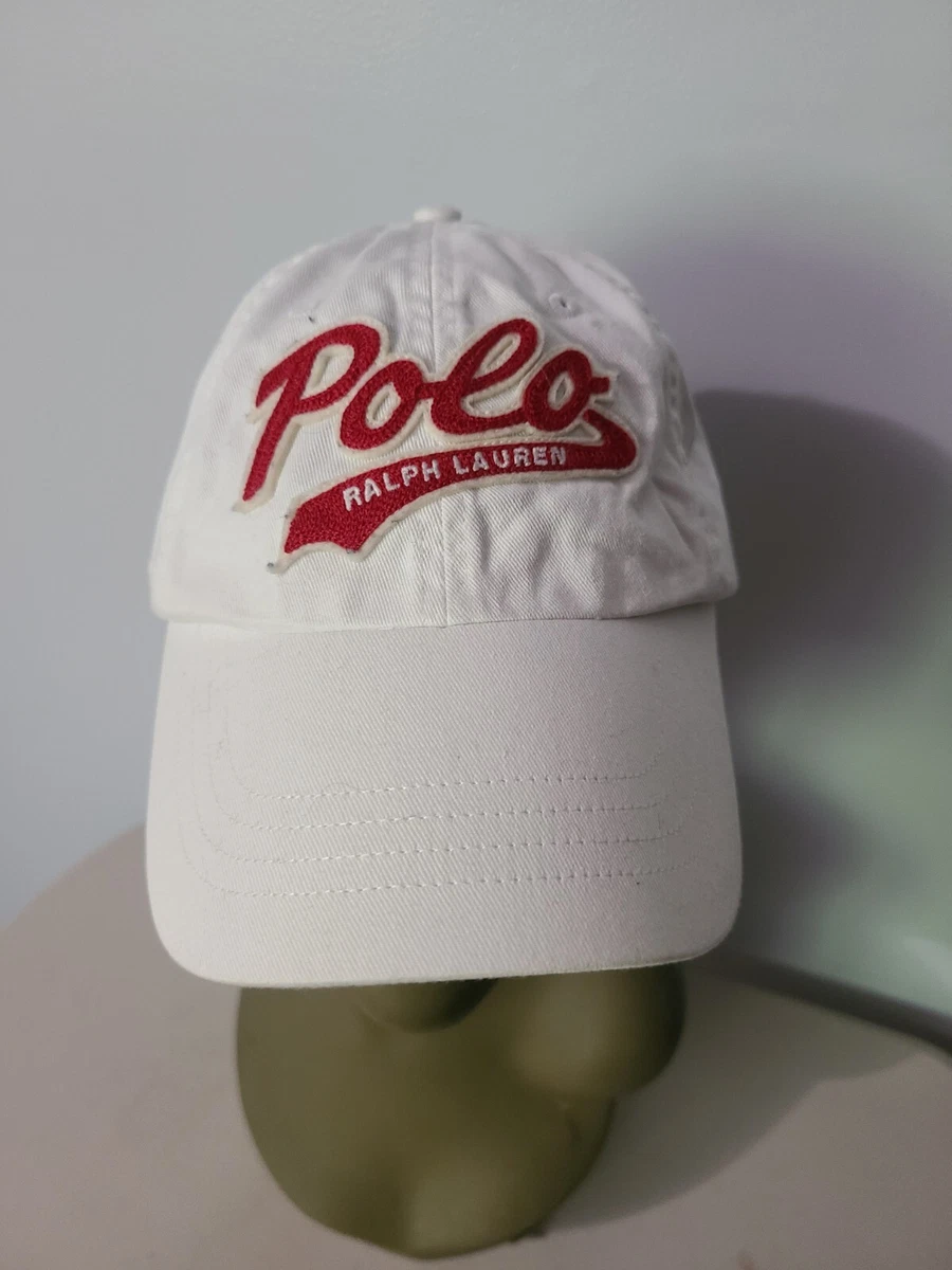 Red and hotsell white polo hat