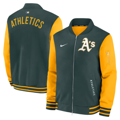 Oakland Athletics Nike Authentic Collection Dugout Full-Zip Bomber