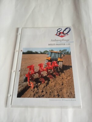 Tractor brochure agricultural machinery brochure, No. 80 other brochures listed