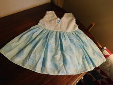 Handmade Toddler Sundress w/ Lace Leaf  Acorn Print Vintage