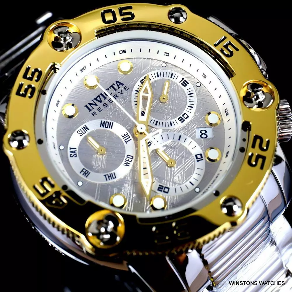 Invicta Reserve Sea Hunter Propeller Meteorite High Polish Swiss