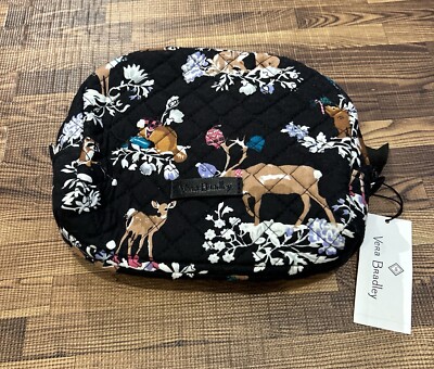 Vera Bradley Medium Cosmetic in MERRY MISCHEIF~Forest Animal xmas print~NEW!!!