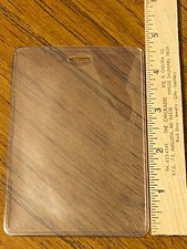 Government Badge Holder Medical ID Case Clip Hole Vertical Clear sleeve