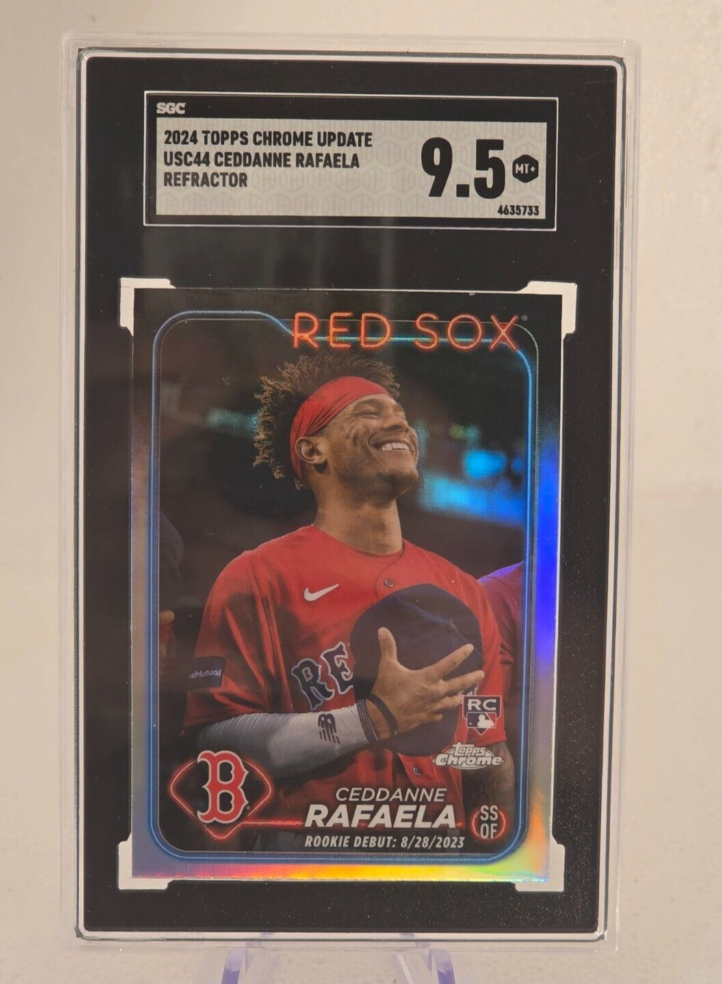 2024 Topps Chrome Update CEDDANNE RAFAELA Rookie Refractor #USC44 SG 9.5