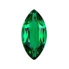 Lab Created Hydrothermal Emerald Green Marquise Faceted Loose Stone(4x2-20x10mm)