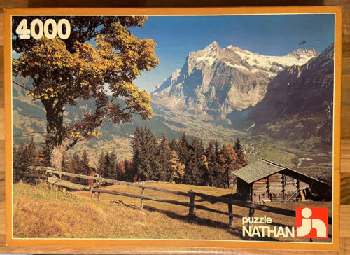 Puzzle puzzle Nathan 4000 pièces 1982 - Passage De Montagne - Paysage de Montagne - Photo 1/7
