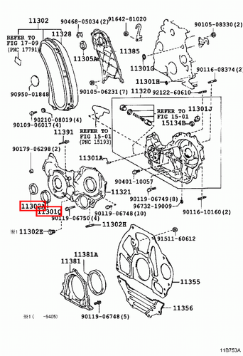 Genuine LandCruiser HDJ81 HDJ80 1HD Timing Cover Injector Fuel Pump Oil Seal - Picture 8 of 20