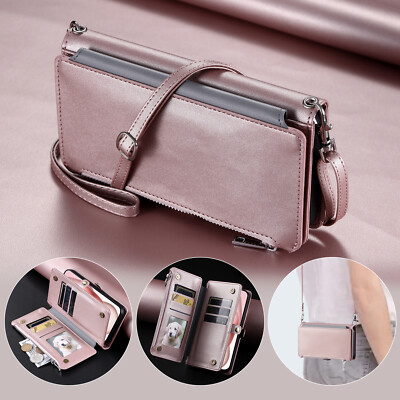 Leather Case Fr iPhone 17e 17 Pro Max 15 14 13 12 11 Flip Crossbody Wallet Cover