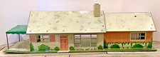 Vintage Marx Tin Lithograph Ranch Style Doll House 1950s